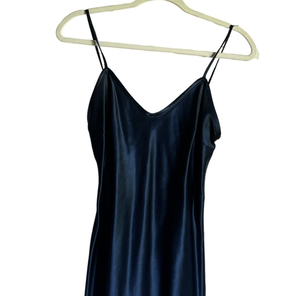 Francesca Caretti Vintage Womens Sapphire Blue Nightie Slip Dress 4 Fairycore - Picture 2 of 7